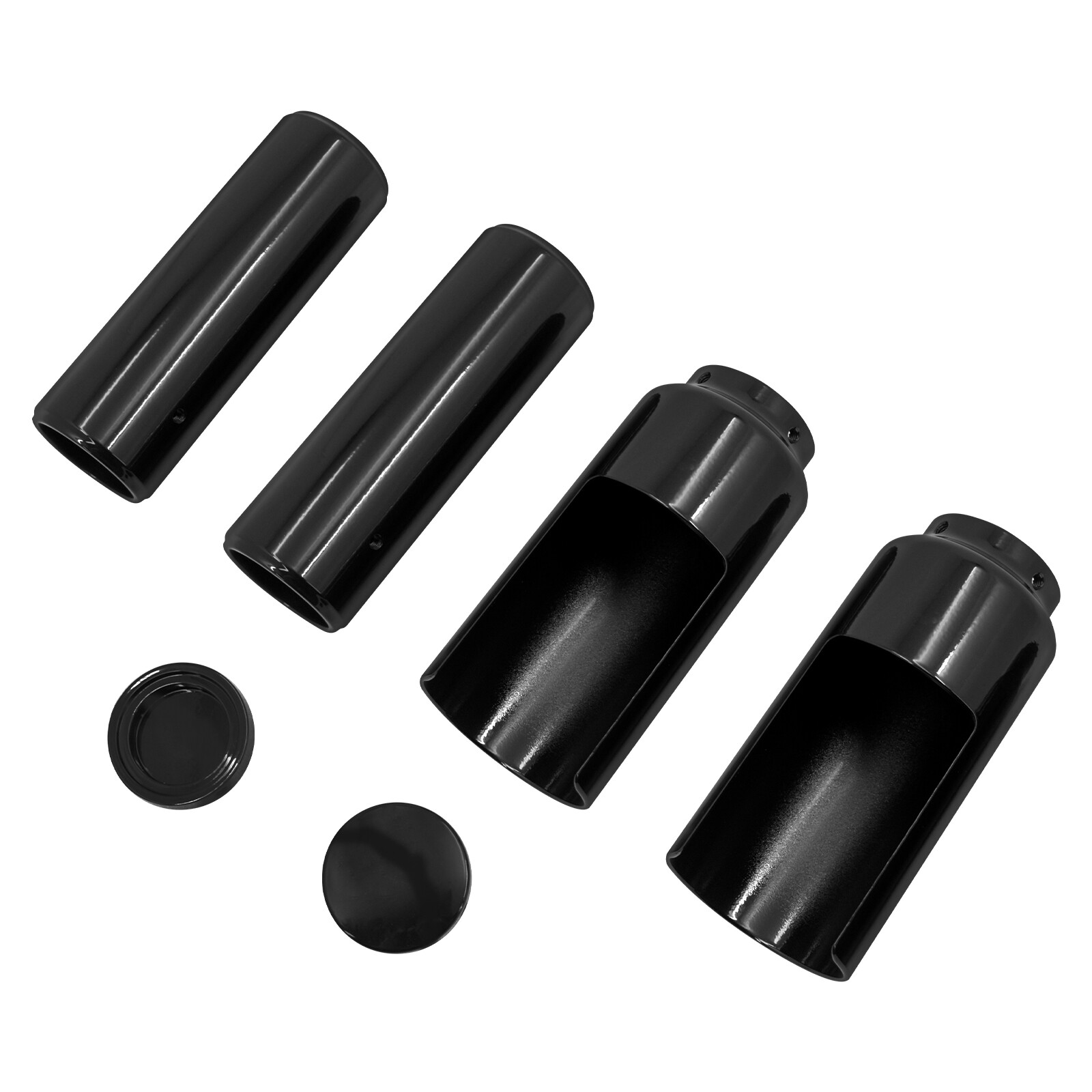 Motorcycle Front Fork Guard Cover Tube Cap Fit For Harley Dyna Street Bob 06-17