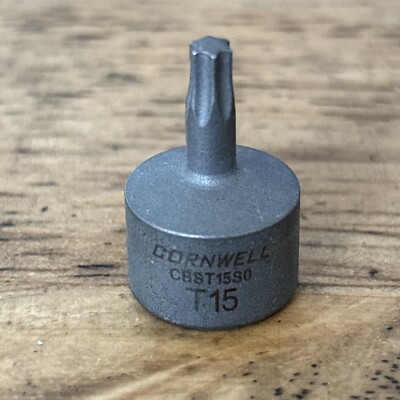 Cornwell T15 Torx Star Bit Shallow Socket 1/4'' Drive cbst15S0 NEW OPEN BOX