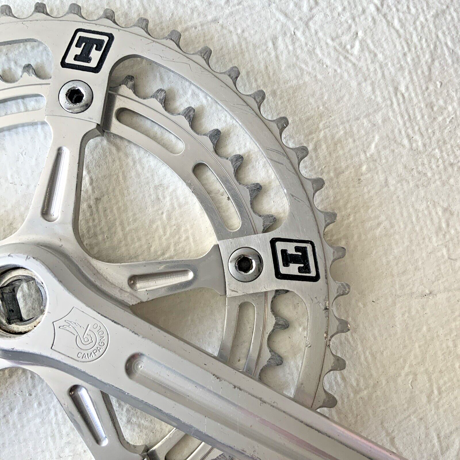 CAMPAGNOLO SUPER RECORD CRANKSET DOUBLE 53-42 TOOTH 170 MM ARM LENGTH