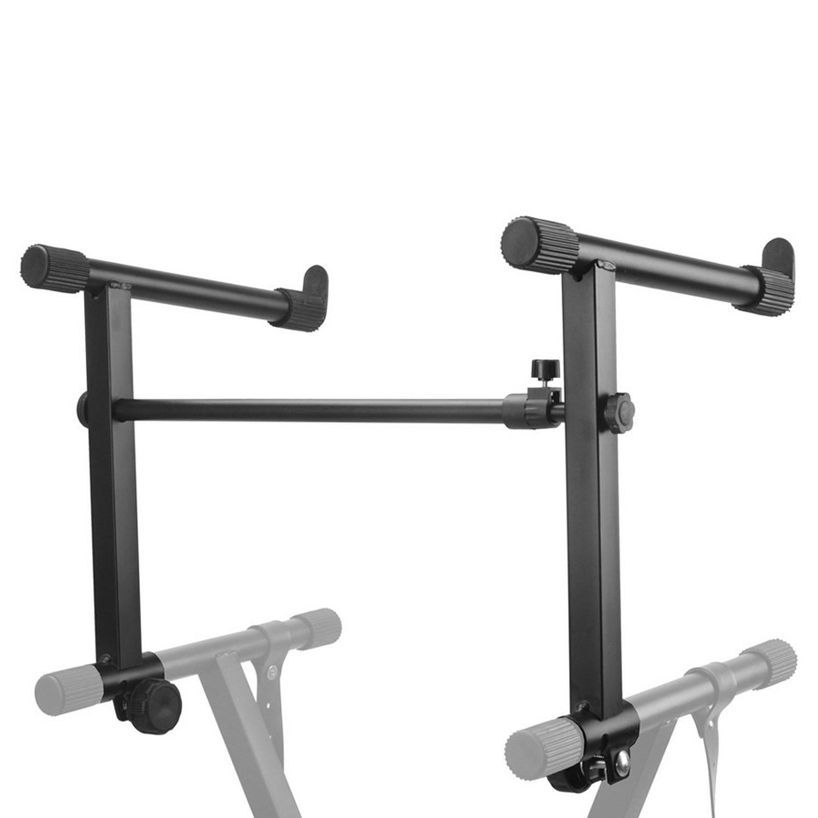 Adjustable X Style Pro Dual Music Electronic Piano Double Keyboard Stand