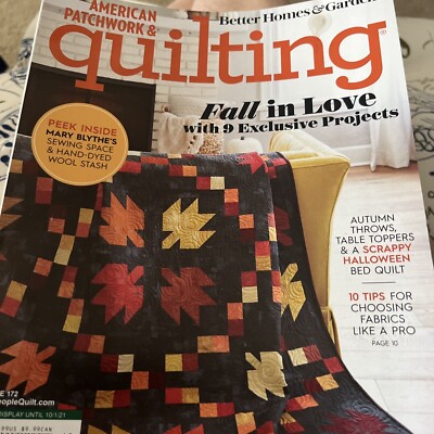American Patchwork & Quilting magazine October 2021- FALL in LOVE 9 Projects K-1