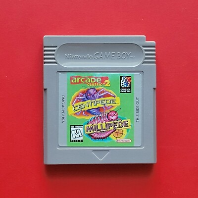Arcade Classic 2 Centipede Millipede Nintendo Original Game Boy Authentic Works