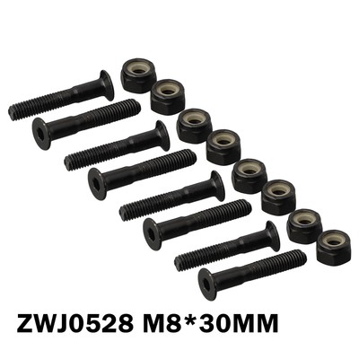 16pc Screws Bolts Nuts Hardware Set For Cruiser Longboard Skateboard Replacement