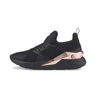 

Женские кроссовки PUMA Muse X5 из металла, Black - black/rose gold, Evolution