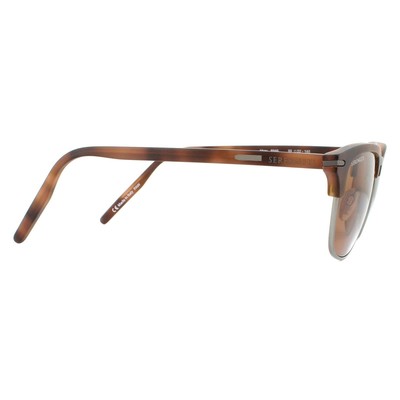 Pre-owned Serengeti Sunglasses Alray 8946 Matte Brown Mineral Polarized Drivers Brown