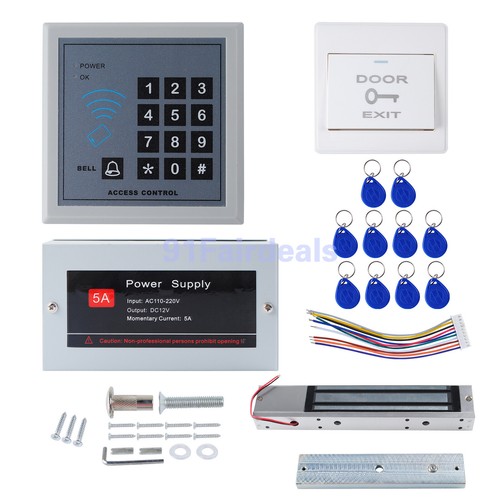 RFID Door Entry Security Access Control System Kit Set Magnetic Electronic Lock
