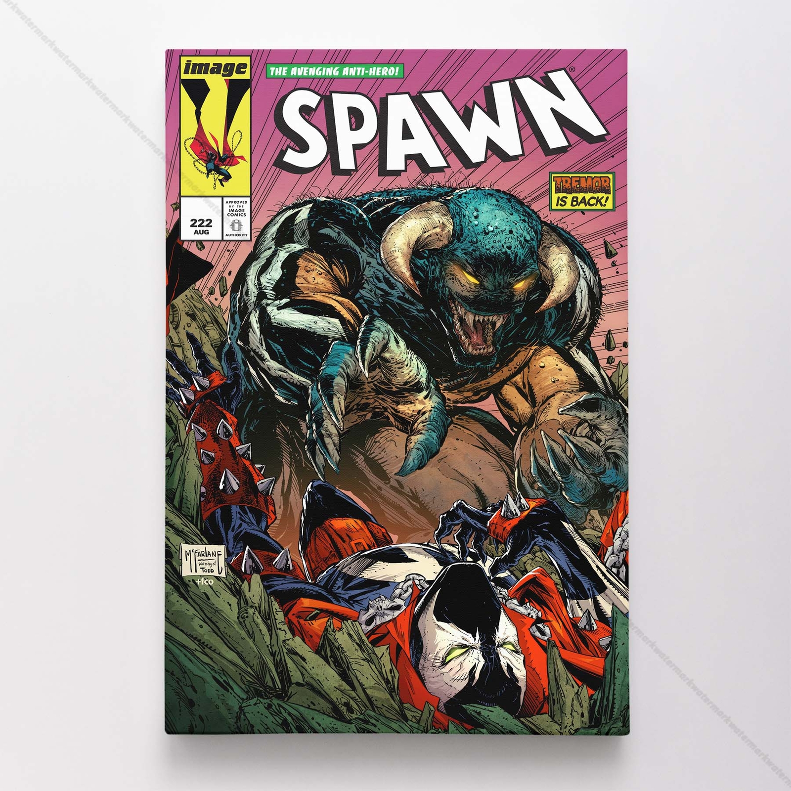 Spawn 222 Poster Canvas Comic Book Cover Art Print #A