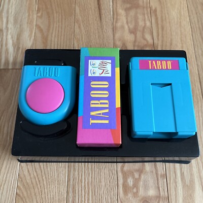 Vintage Taboo Classic Game Complete Contents & Storage Tray NO BOX See Photos