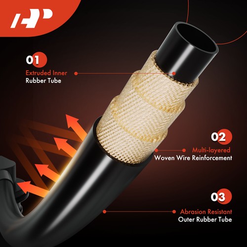 L4 1.6L A/C Hose Replacement A-Premium A/C Discharge Hose Compatible With Ford Fiesta 2014 Compressor To Condenser Hose - View #7