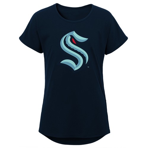 Футболка с коротким рукавом Dolman от NHL Youth Girls Seattle Kraken Pulse