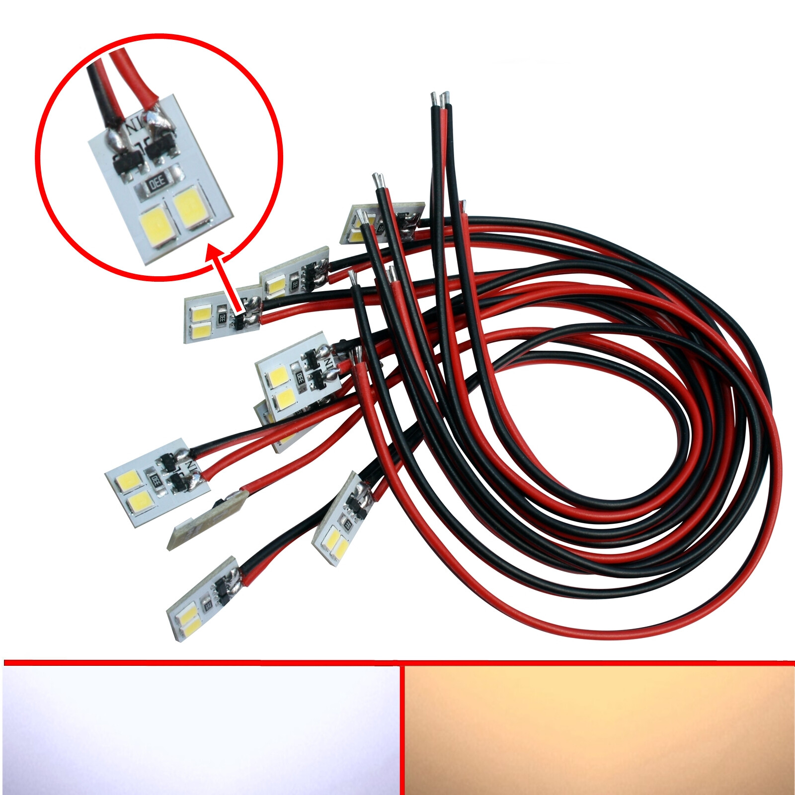 10X LED Railway House Lighting with Cable White Warm White 8 10X LED Railway House Lighting with Cable White Warm White 8