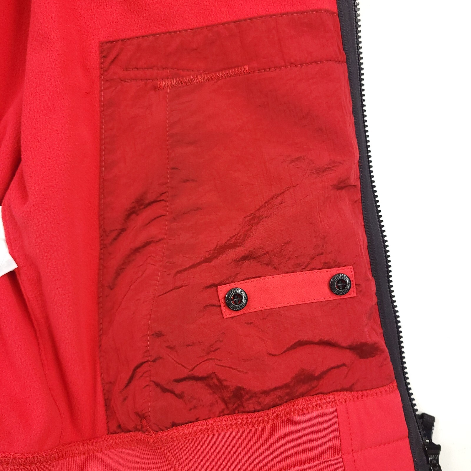 Pre-owned Stone Island $760  Light Outerwear Softshell Hooded Jacket In Red Mens Size Large