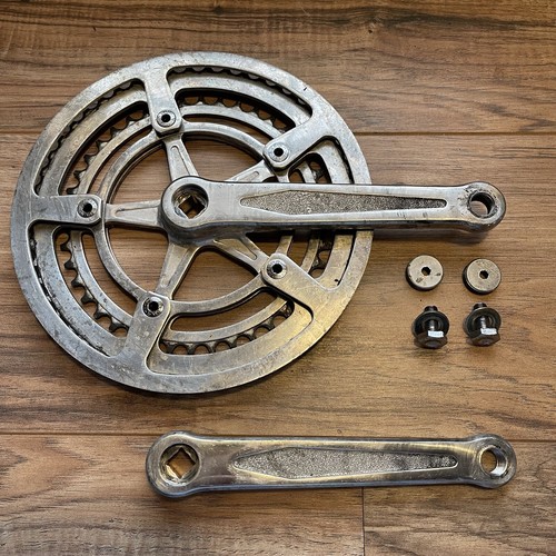 Vintage Nervar Star Crankset BSA English 170 Double 52 42 9/16