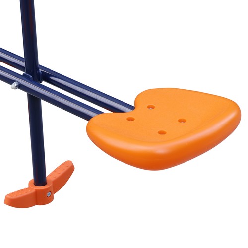 Outdoor Kids Swing Set W/2 Seats & 1 Glide Swing Set for Backyard 440lb Capacity