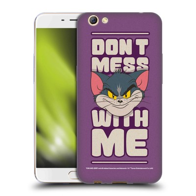 OFFICIAL TOM AND JERRY TYPOGRAPHY ART SOFT GEL CASE FOR OPPO PHONES