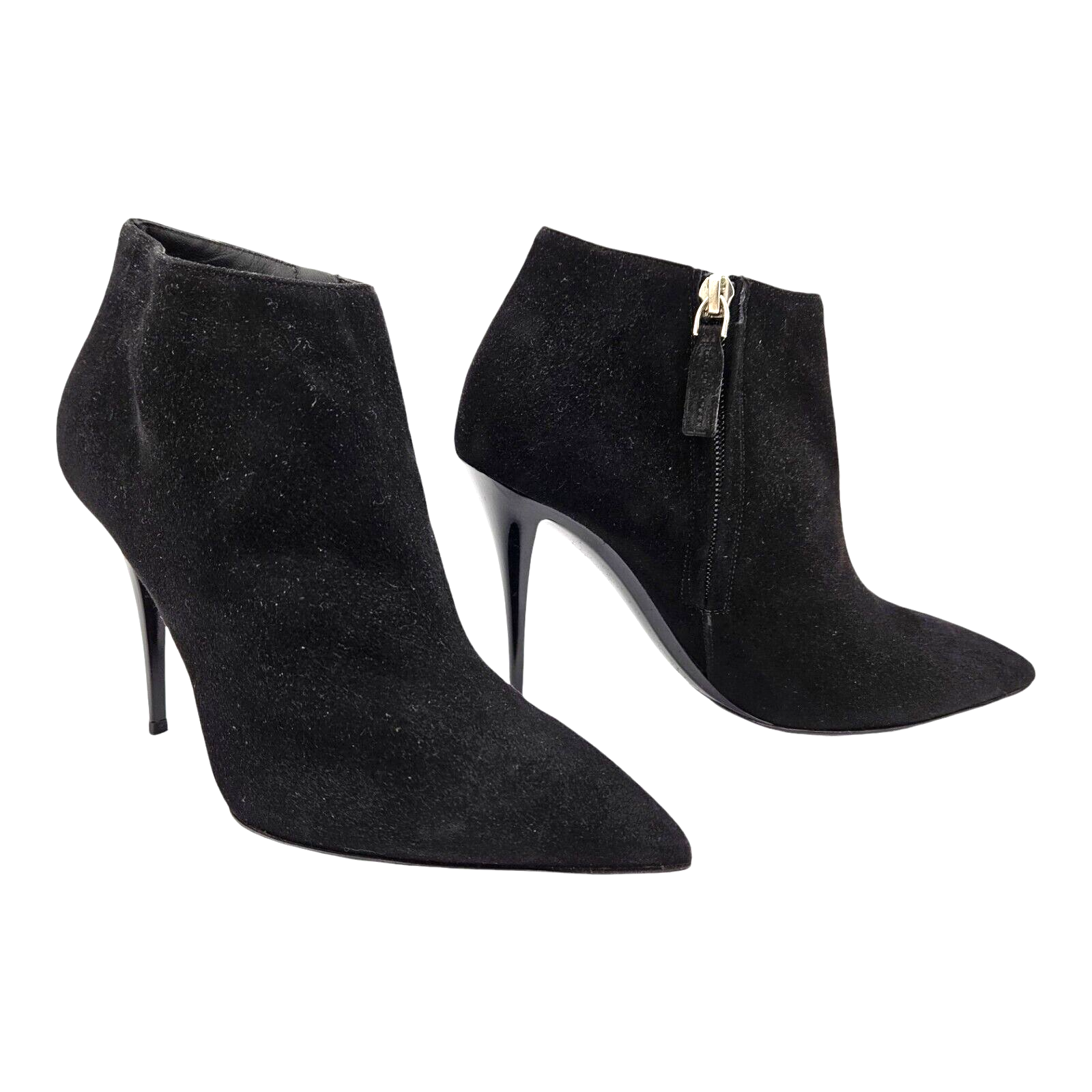 RALPH LAUREN PURPLE LABEL - TASELLA-L Black Kisuede Booties