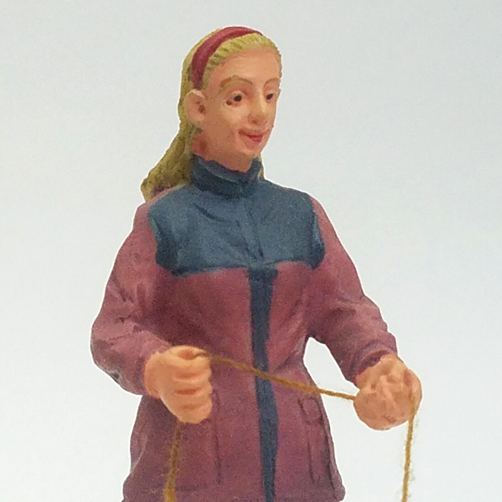 Lemax 2002 Strolling With Pooch General Products #22568 Cute Dog Woman Park Walk