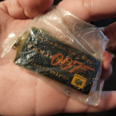VTG Rare N64 Goldeneye 007, 'You Are Bond. James Bond.' Promo Keychain,2.5'' NEW