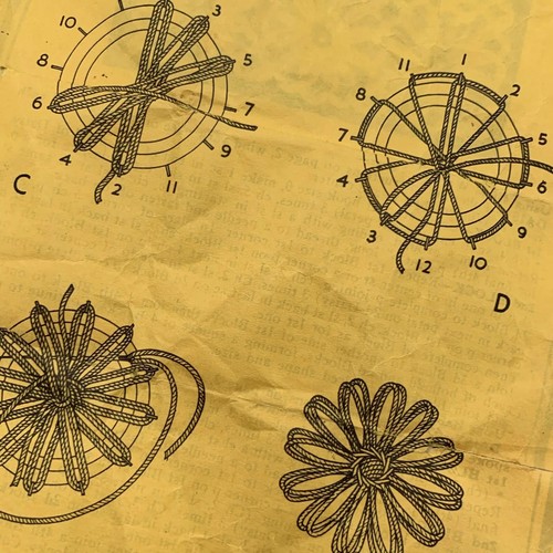 Vintage CRAZY DAISY WINDER Crafting Tool Replacement Instructions Only