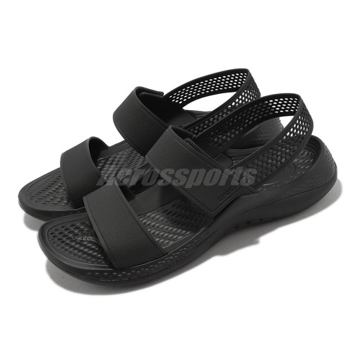 

Crocs LiteRide 360 Sandal W Черные женские повседневные летние сандалии с ремешком 206711-001, Черный, Literide 360 Sandal W