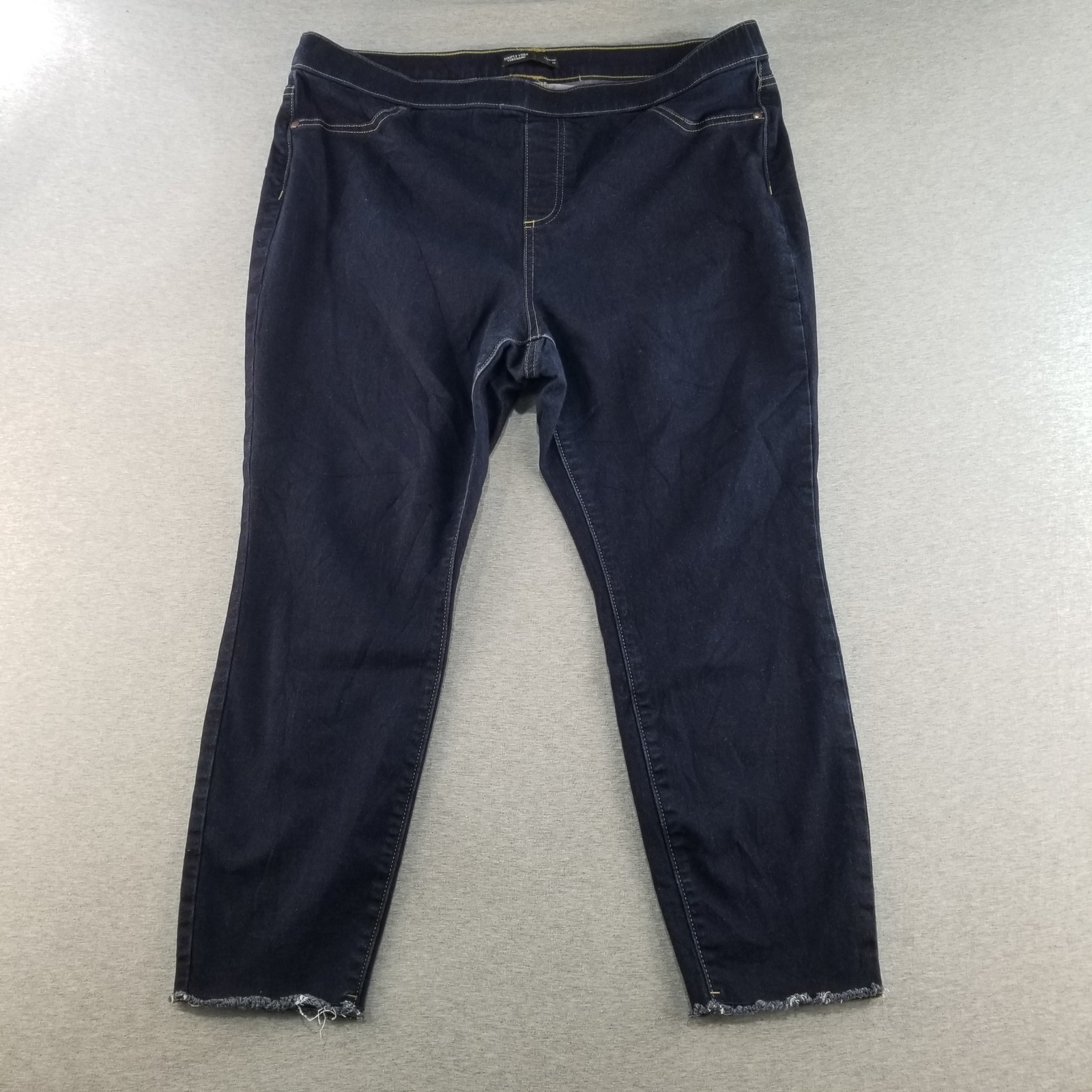 Simply Vera Vera Wang Jeans Women's Sz 1X Legging Dark Wash Normcore Comfy Cute