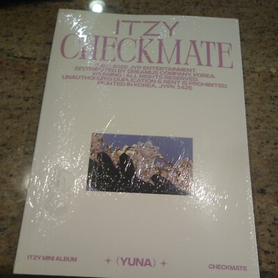 ITZY - Checkmate (YUNA Ver.) [New CD] Postcard, Photo Book, Poster, Stickers