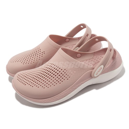 

Мужские повседневные сандалии унисекс Crocs Literide 360 Clog Pink Clay White 206708-6VW, Розовый, Literide 360 Clog