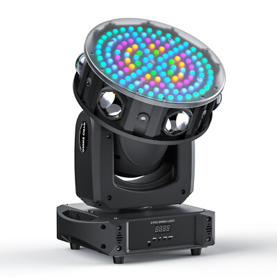 200W LED Moving Head Light RGBW 3-Axis Beam Stage Spot Lighting Disco Halloween