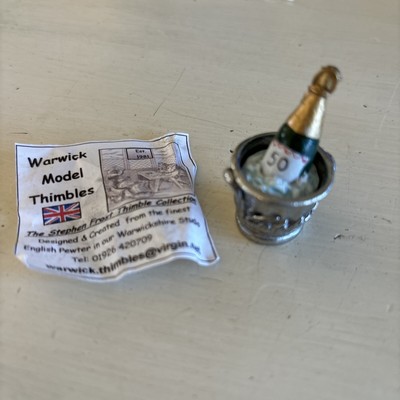 Pewter Champagne Thimble England Warwick Models
