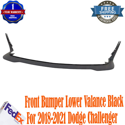New Front Bumper Lower Valance Black Textured For 2018-2021 Dodge Challenger