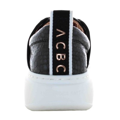 Pre-owned Alexander Smith A24us Women's Low Sneakers Eww 6730 Blk Eco Wembley Woman In Black