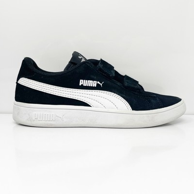 Кроссовки Puma Boys Smash V2 365177-01 Черная Повседневная Обувь Размер 2C