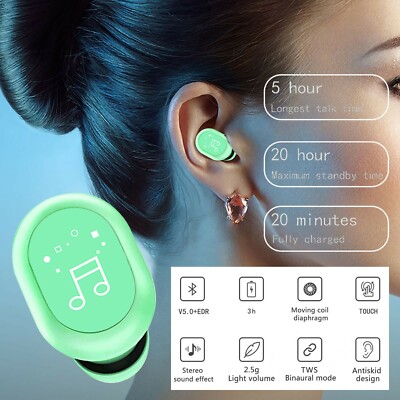 F9 Portable Single Ear Mini Wireless Headset Life waterproof Earbuds With Mic