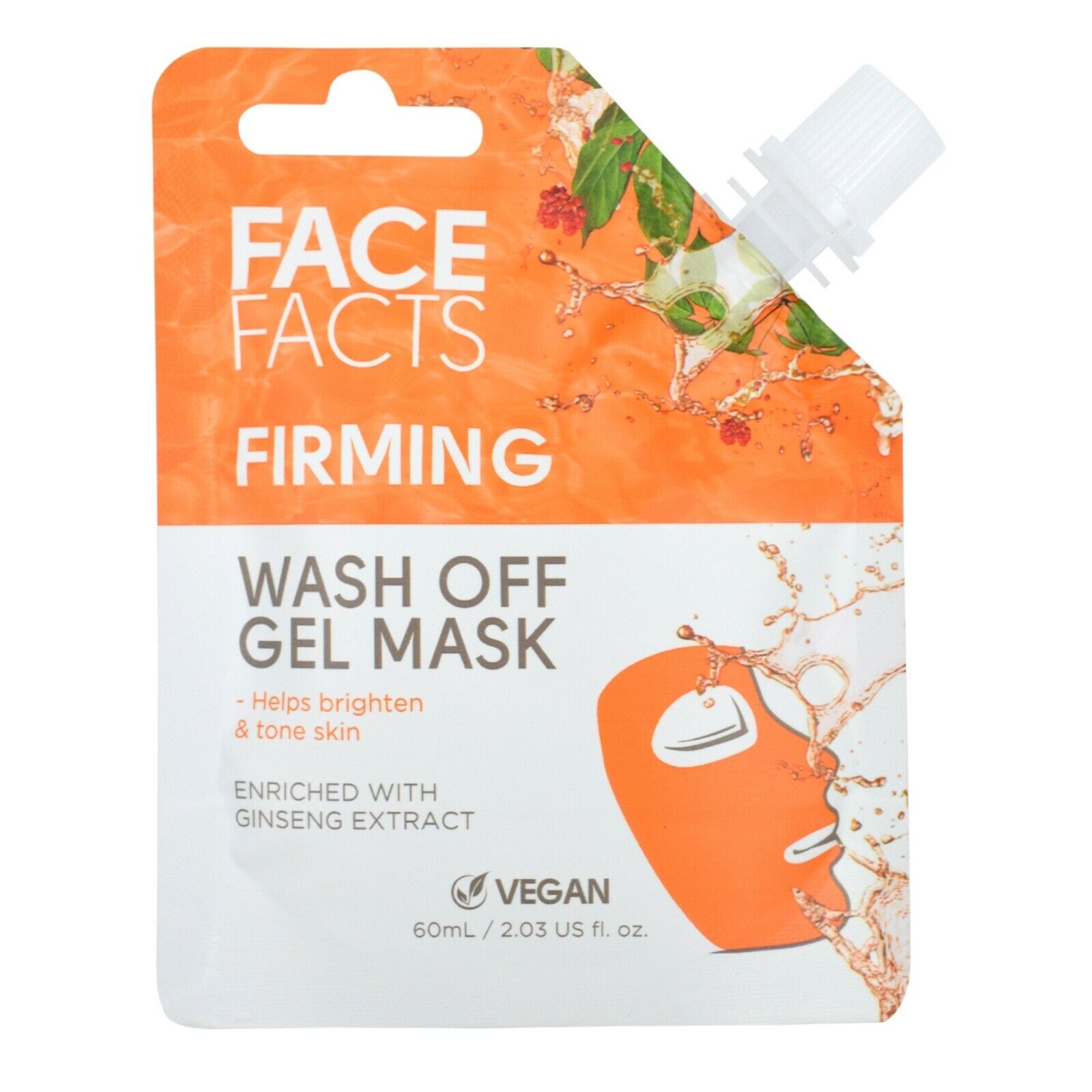 Face Facts Face Masks Mud Clay Gel Mask Wash OR Peel Off -All Skin Types Vegan ✓