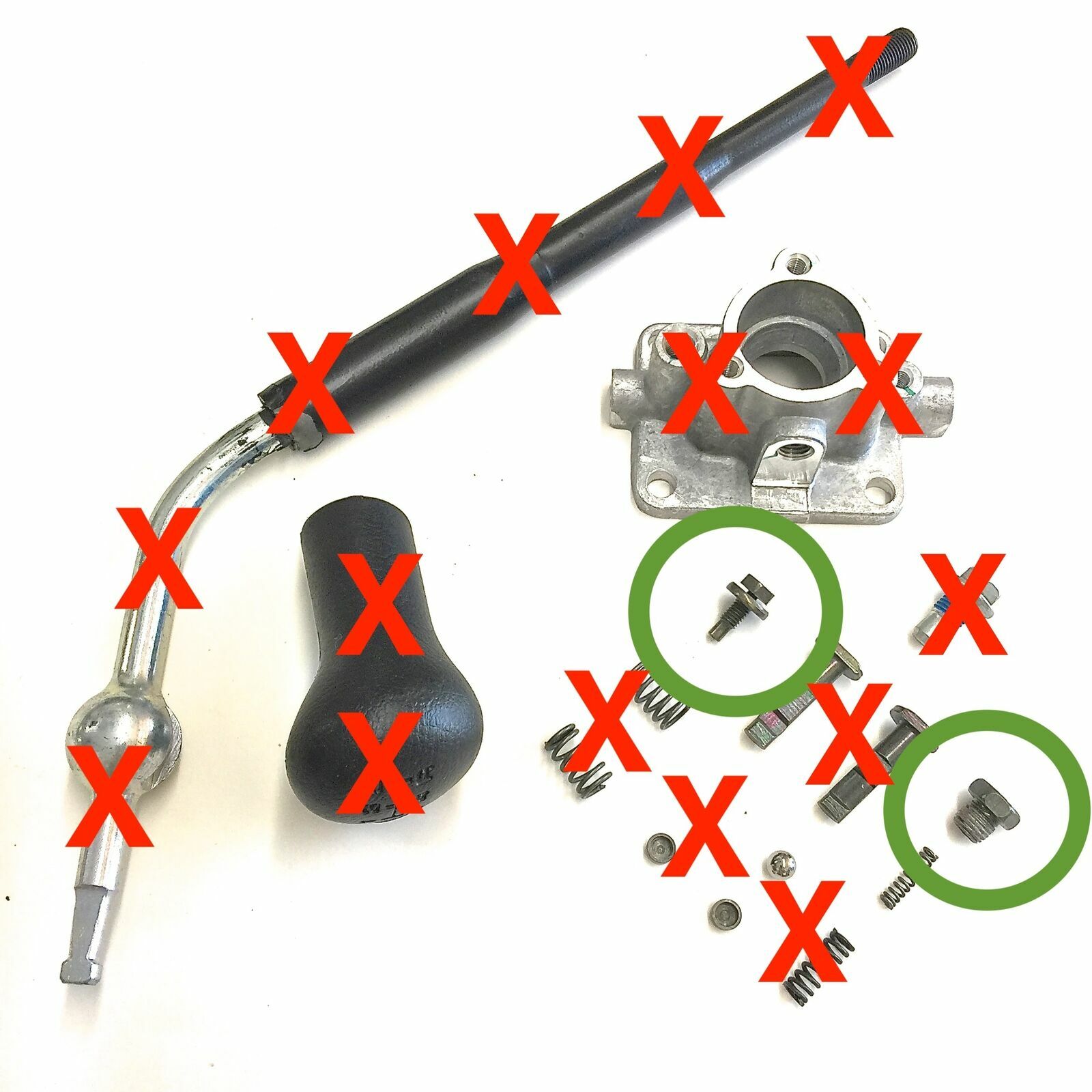 TRANSMISSION REVERSE GUIDE LOW SPEED SCREWS FOR SAMURAI 1.0L SJ410 SJ413 1985-95  