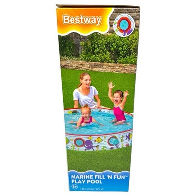 Bestway POOL Marine Fill ’n Fun Play 1,52x25cm, 435L Baby- NEU INKgrafiX TOYS G