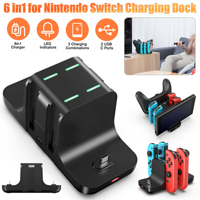 For Nintendo Switch Joy-Con Pro Controller Charging Stand Dock Charger Station