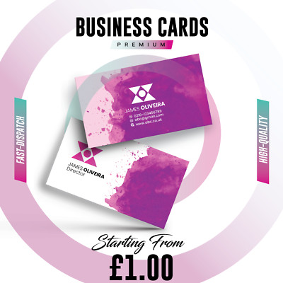 Business Cards Personalised Printed 400gsm Business Cards Single Or Double Sides