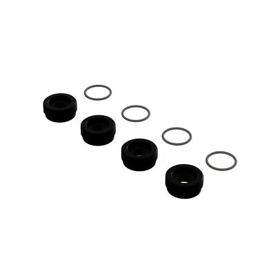 ARRMA Aluminum Front Hub Nut Black Inc. O-Rings 4 ARA330775 Elec Car/Truck