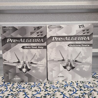 A Beka Book Pre-Algebra Quiz/Test with Key Abeka Mathematics - Some Writing