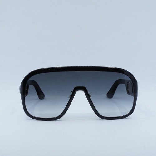 Pre-owned Dior Bobbysport M1u 10a1 Shiny Black/gradient Smoke 00--135 Sunglasses In Gray