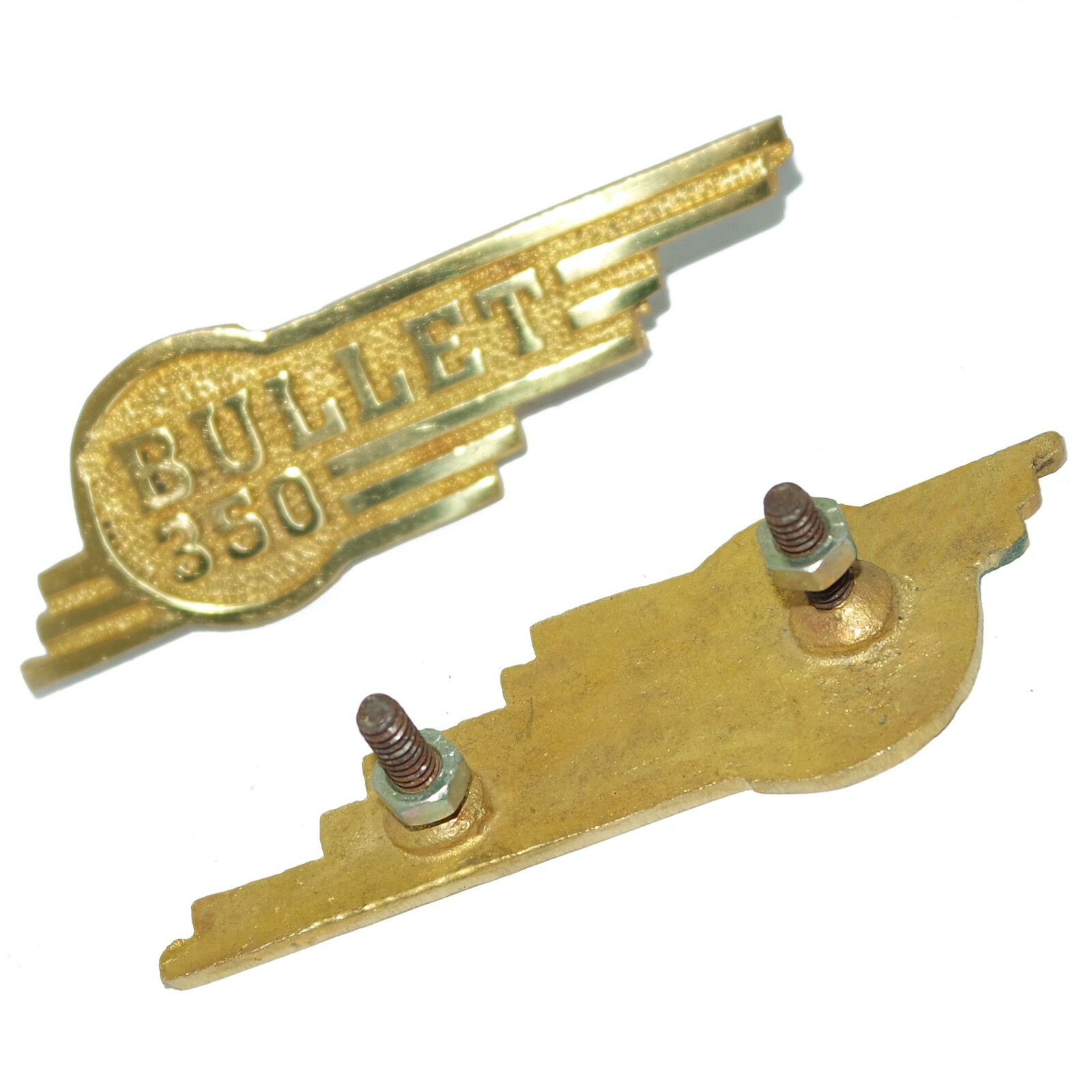 Fits Royal Enfield  350cc Bullet 350 Tool Box Badge Emblem Brass 