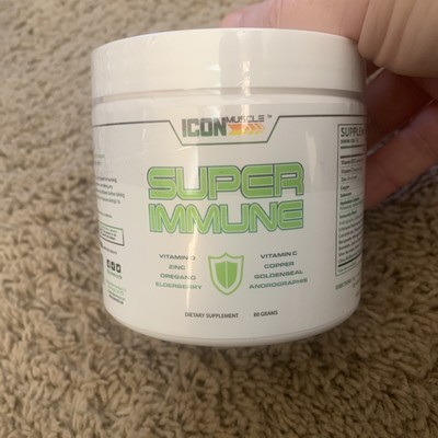 Icon Muscle Super Immune -Immune System Support - Zinc,-Vitamin C, D- Elderberry