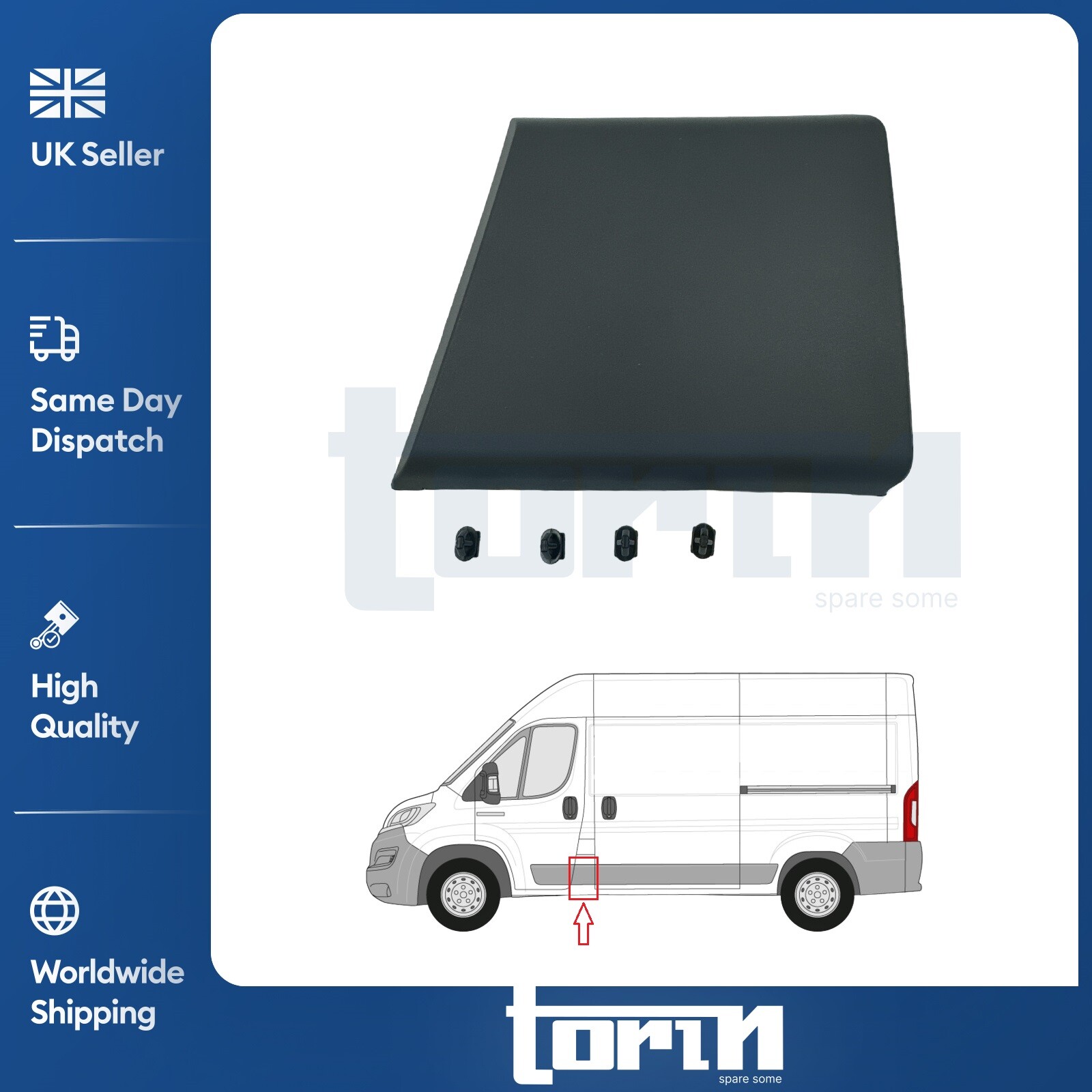 Side Protective Trim Panel Left Fits Peugeot Boxer Citroen Relay Fiat Ducato