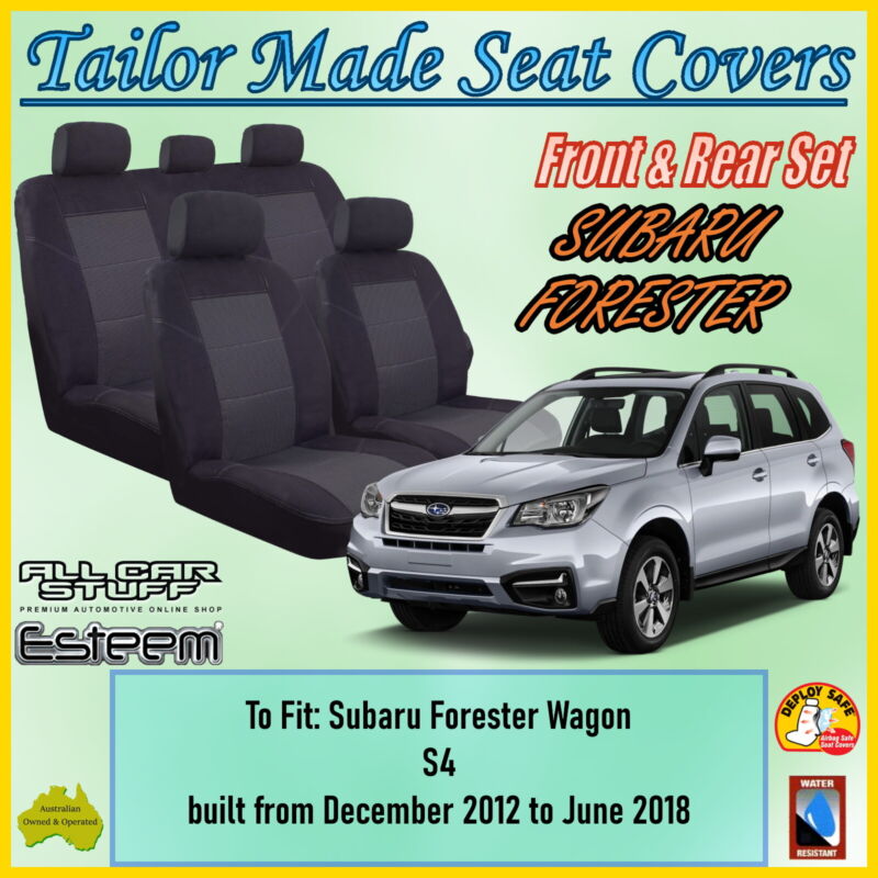 Tailor Made Seat Covers For Subaru Forester S4 My13 Wagon From 12 2018 06 9314250066978 - 2018 Subaru Back Seat Covers
