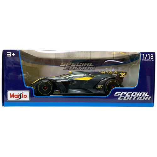 Maisto Special Edition 1/18 Scale Die Cast Metal Bugatti Bolide, Yellow