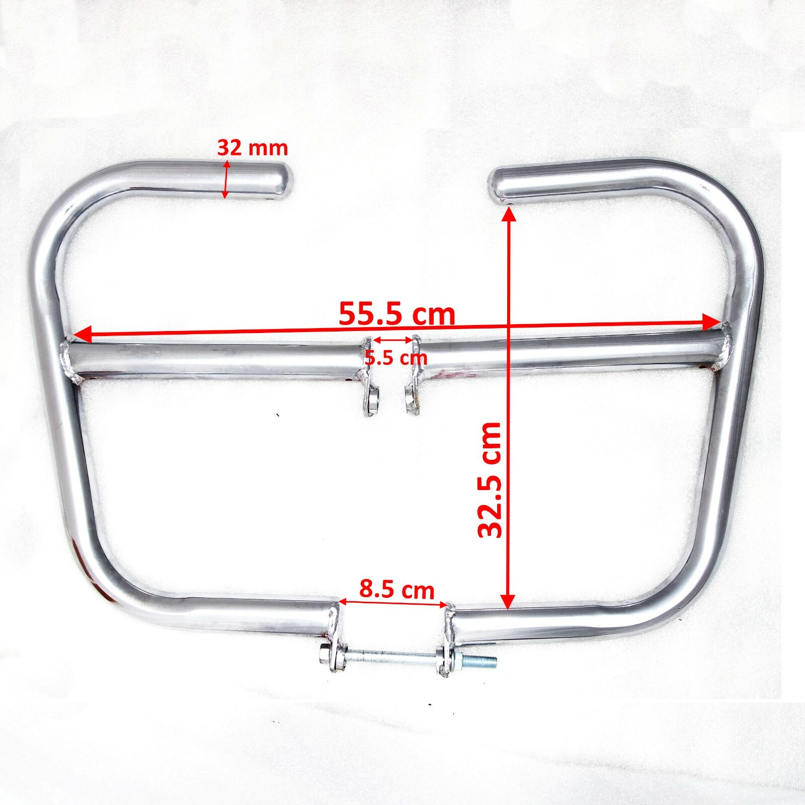 Fits Royal Enfield Interceptor 650 Large Engine Leg Guard Crash Bar Chrome  