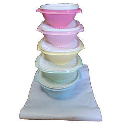 Tupperware Heritage Collection 10 Piece Food Storage Container Set 5 Bowls 5 Lid