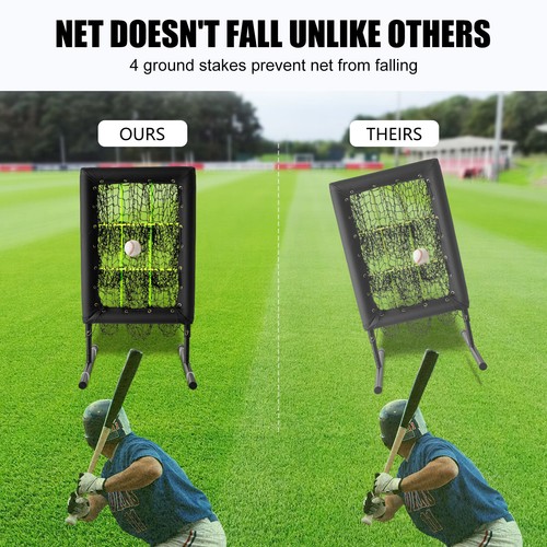 Pitchers Pocket Pro 9 Hole Pitching Target Baseball 9 Pocket Pitching Net: Black