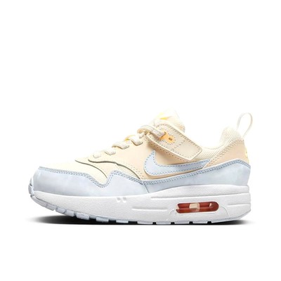 Кроссовки для маленьких детей Nike Air Max 1 EasyOn цвета слоновой кости/Футбольно-серые (DZ3308 102)